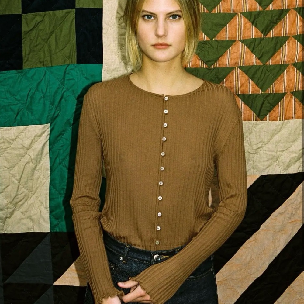 NWOT A.P.C. Bonnie ribbed top